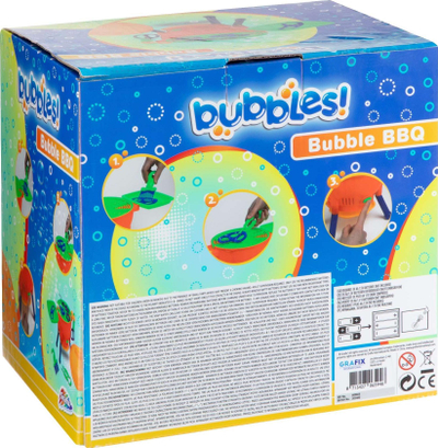 Lodër flluska Grafix Bubble BBQ, makinë flluskash në formë grilli, me shumë ngjyra