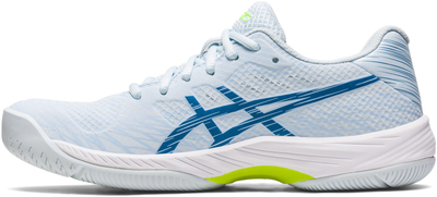 Atlete tenisi Asics Gel-Game 9 për femra, teknologji GEL, shollë antirrëshqitje, të kaltra