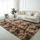 Tapet Thick Soft Plush Shaggy Ombre, 80x150 cm, antirrëshqitës, kafe ombre