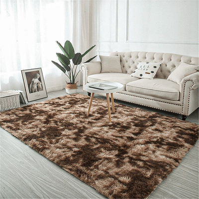 Tapet Thick Soft Plush Shaggy Ombre, 80x150 cm, antirrëshqitës, kafe ombre