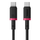 Кабел полнач Baseus Dura, USB C во USB C, 100W, 2m, црвено-црн