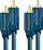 Kabllo audio stereo Clicktronic, 2x RCA në 2x RCA, 1m, blu