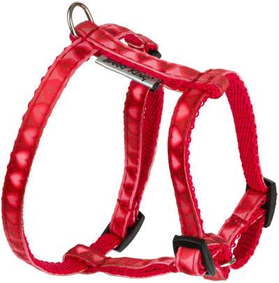 Parzmore për qen Love Heart, 10mm, qafë 19-31cm, bark 29-47cm, e bardhë