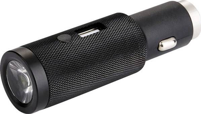 Karikues makine Realpower Torch, 1x USB A 2.4A, me elektrik dore, i zi