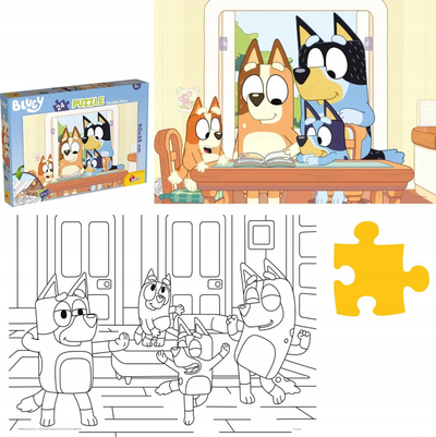 Puzzle Lisciani Bluey DF Plus, 24 pjesë, dyanshëm, shumëngjyrësh