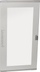 Derë xhami e sheshtë Legrand XL³400 XL³160, lartësi 1050mm, gri