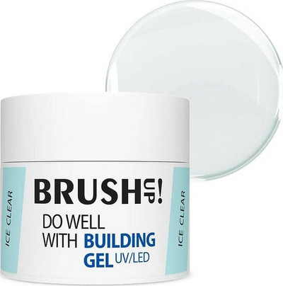Xел за градење нокти BrushUp Do Well, 12 g, проѕирен Ice Clear