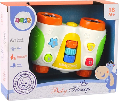Binokulla interaktive LeanToys, drita dhe tinguj, lodër edukative për fëmijë