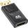 Adapter DisplayPort në HDMI InLine, 4K 60Hz, me audio, i zi
