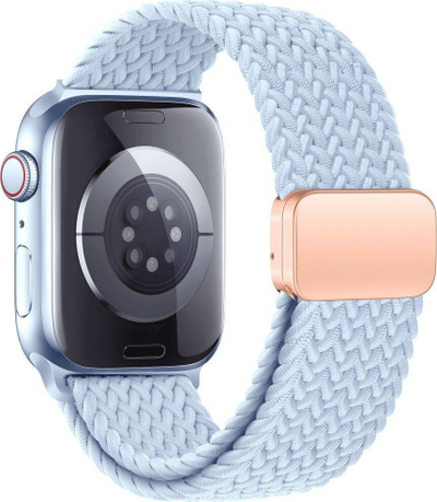 Byzylyk për Apple Watch Tech-protect Nylonmag, 42 44 45 49mm, najlon sport, blu e hapur