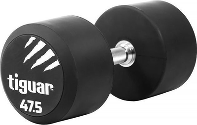 Hantël Tiguar TI-WHPU0475, 47.5 kg, poliuretan, e zezë