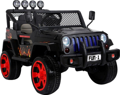 Makina elektrike për kalamaj Raptor Drifter 4x4 Flames, 12V, me pult, e kuqe