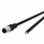 Kабел индустриски Metz Connect M12-ST, A-кодирање, 2m, сив