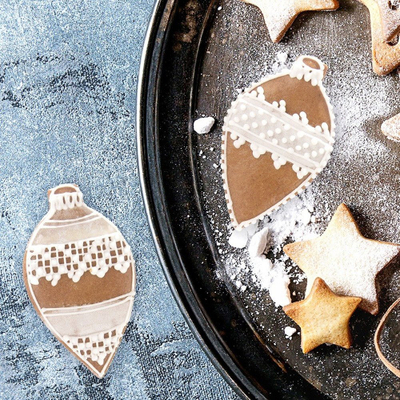 Forma prerëse Orion Cookie Cutter Steel Bauble, çelik inox, 9 cm, ngjyrë argjendi