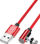 USB кабел Usams US-SJ572, USB A во Lightning, 1 m, црвен