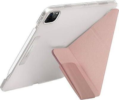 Kapak tablet Uniq Camden për iPad Pro 11" 2021, antimikrobial, me mbajtëse, rozë