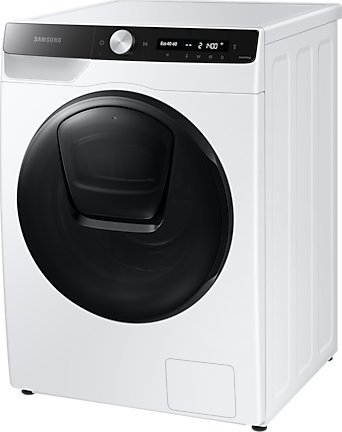Lavatriçe-tharëse Samsung WD5500T, frontale, bardh e zi
