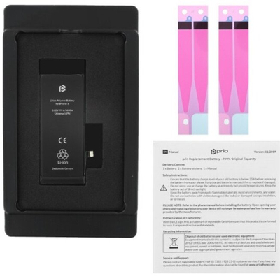 Bateri Prio për Apple iPhone 12 Pro Max, Li Ion, APN universal, e zezë