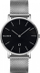 Orë dore Millner Mayfair Silver Black, 36 mm