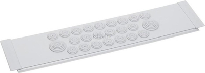 Plakë metalike kabllore Legrand XL³ 400 020121, për shpërndarës metalikë, gri