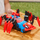Lodër merimangë Marvel Spider-Man Crawl N Blast, me figurë 10 cm, efekt ujë dhe rrjetë, kuqe e blu
