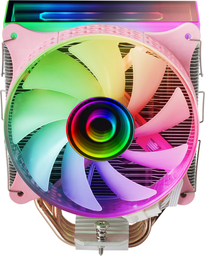 Ftohës CPU Mars Gaming MCPU-VR, Double Infinity Mirror, 4 heatpipes, rozë