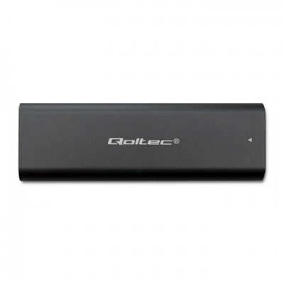 Kuti eksternale për SSD Qoltec 50311, M.2 SATA, USB Type C, e zezë