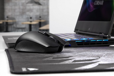 Mouse gaming Corsair HARPOON RGB Wireless, 10000 DPI, pa kabllo, i zi