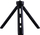 Tripod alumini për kamera aksioni, i lehtë, i qëndrueshëm, i zi