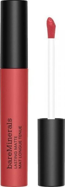 Lipstik i lëngshëm Bareminerals Mineralist Comfort Matte Spirited, mat, i kuq