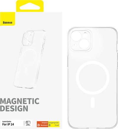 Kuti mbrojtëse Baseus OS Lucent MagSafe për iPhone 14, plastike e fortë, transparente