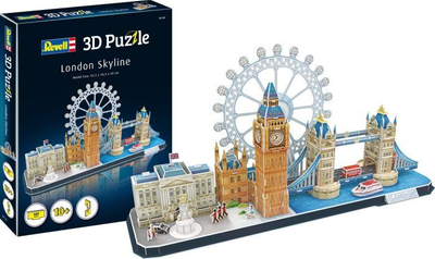 Puzzle 3D Revell London Skyline 00140, model qyteti, shumëngjyrësh