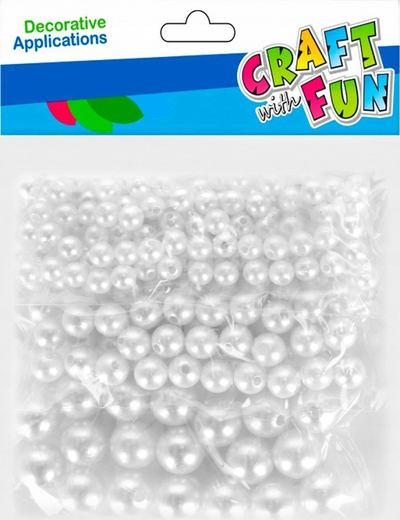 Rruaza zbukuruese Craft with Fun Pearl, 36 copë, shumëngjyrëshe