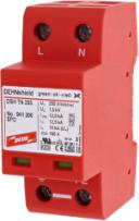 Mbrojtës nga mbingarkesa Dehn DEHNshield TT 2P 255 941110, Type 1+2, 12.5/25kA, 1.5kV