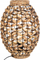 Lampë tavoline Atmosphera Woven Water Hyacinth Boho, 40 cm, ngjyrë natyrale