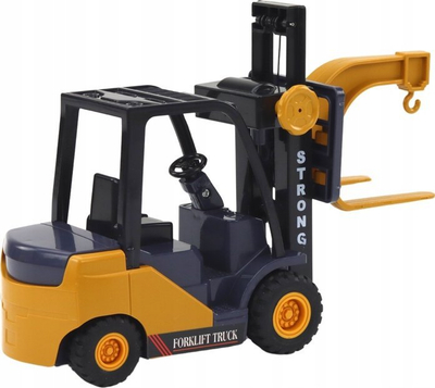 Lodër forklift me grep, me fërkim, ngjyrë e verdhë
