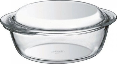 Enë gatimi Pyrex me kapak, qelq transparent, 0.4L