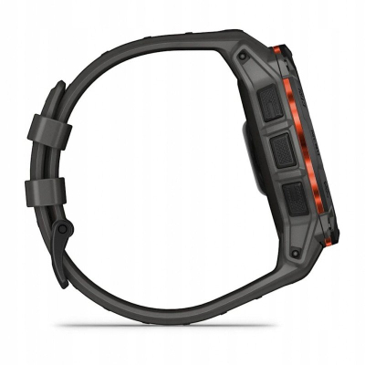 Ora smartwatch Garmin Instinct 3 Solar, 50 mm, GPS, e zezë me rrip charcoal