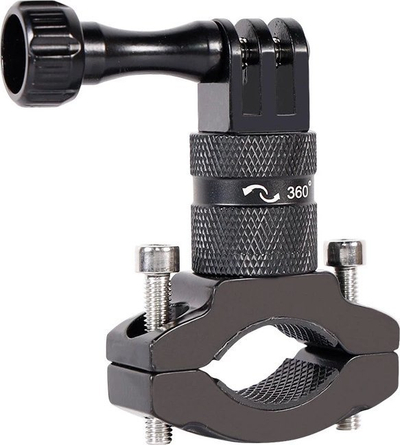 Mbajtëse timoni biçiklete Hurtel për kamera sportive GoPro, e zezë