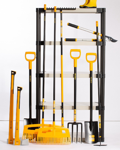 Sëpatë universale Forte U1100, 45 cm, bisht ﬁberglass, portokalli e zezë