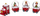 Stoli tren dekorativ Krishtlindjesh Atmosphera Snow Globe X3, 3 vagonë, poliresin
