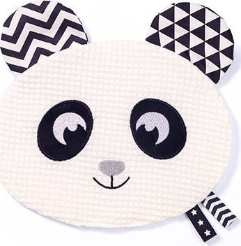 Lodër gjumi BabyOno Happy Panda, për foshnje, pelush, shumëngjyrëshe