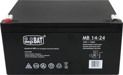 Bateri VRLA Megabat MB 14-24, 12V, 14Ah, gri