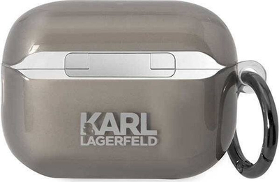 Mbulesë Karl Lagerfeld KKLAP2HNIKTCK për Apple AirPods Pro 2, TPU PC, dizajn Ikonik, e zezë