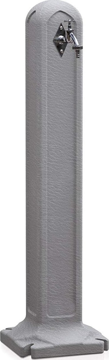 Kolonë uji kopshti 900 mm, rubinet i integruar, gri