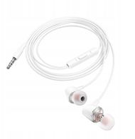 Kufje me kabllo Hoco M107, in ear, jack 3.5 mm, të bardha