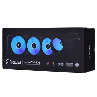 Ftohës me ujë Fractal Lumen S36 RGB V2, 360 mm, ARGB