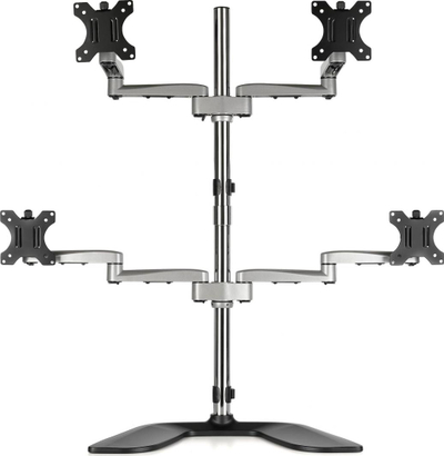 Stendë tavoline për monitorë StarTech.com Quad, 4 monitorë deri 32", montim VESA, e zezë