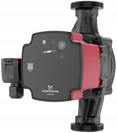 Циркулациона пумпа Grundfos ALPHA1 25-60 180, 220-240V, приклучок 1 1/2\", црна