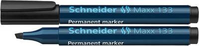 Marker permanent Schneider SR113301, majë e pjerrët, i zi